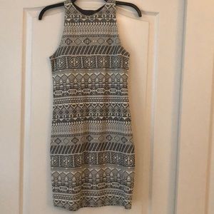 Tribal Pattern Body Con Dress